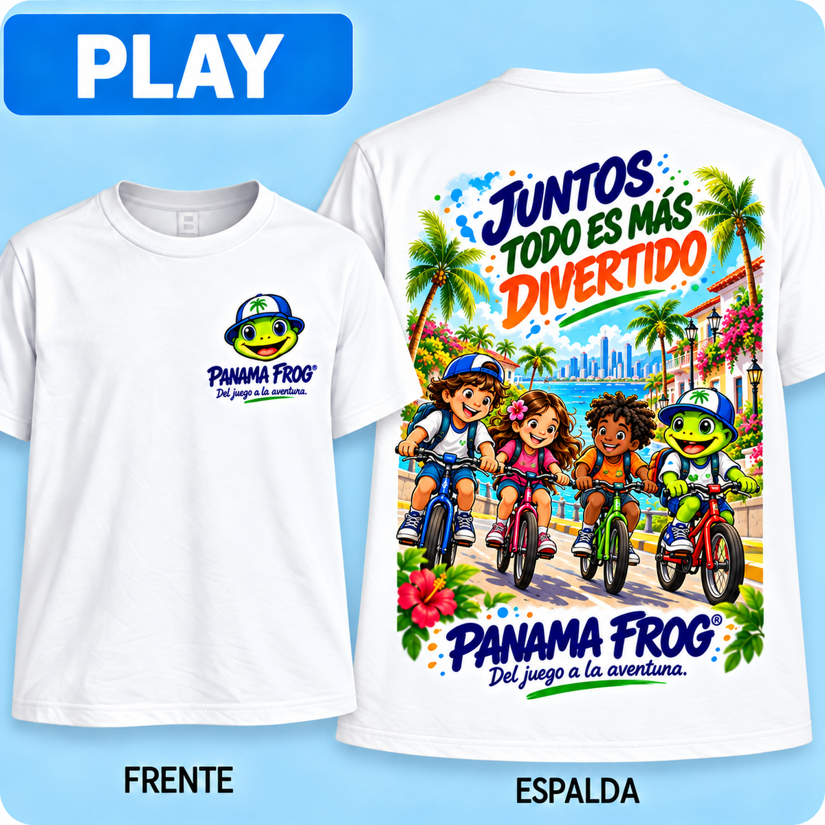 PANAMA FROG KIDS PLAY 03 – bicicletas – mockup con margen real de impresión