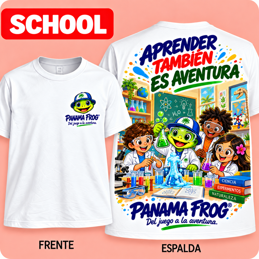 PANAMA FROG KIDS SCHOOL 02 – ciencias – mockup con margen real de impresión