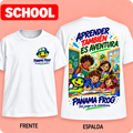 PANAMA FROG KIDS SCHOOL – frente y espalda con márgenes reales de impresión